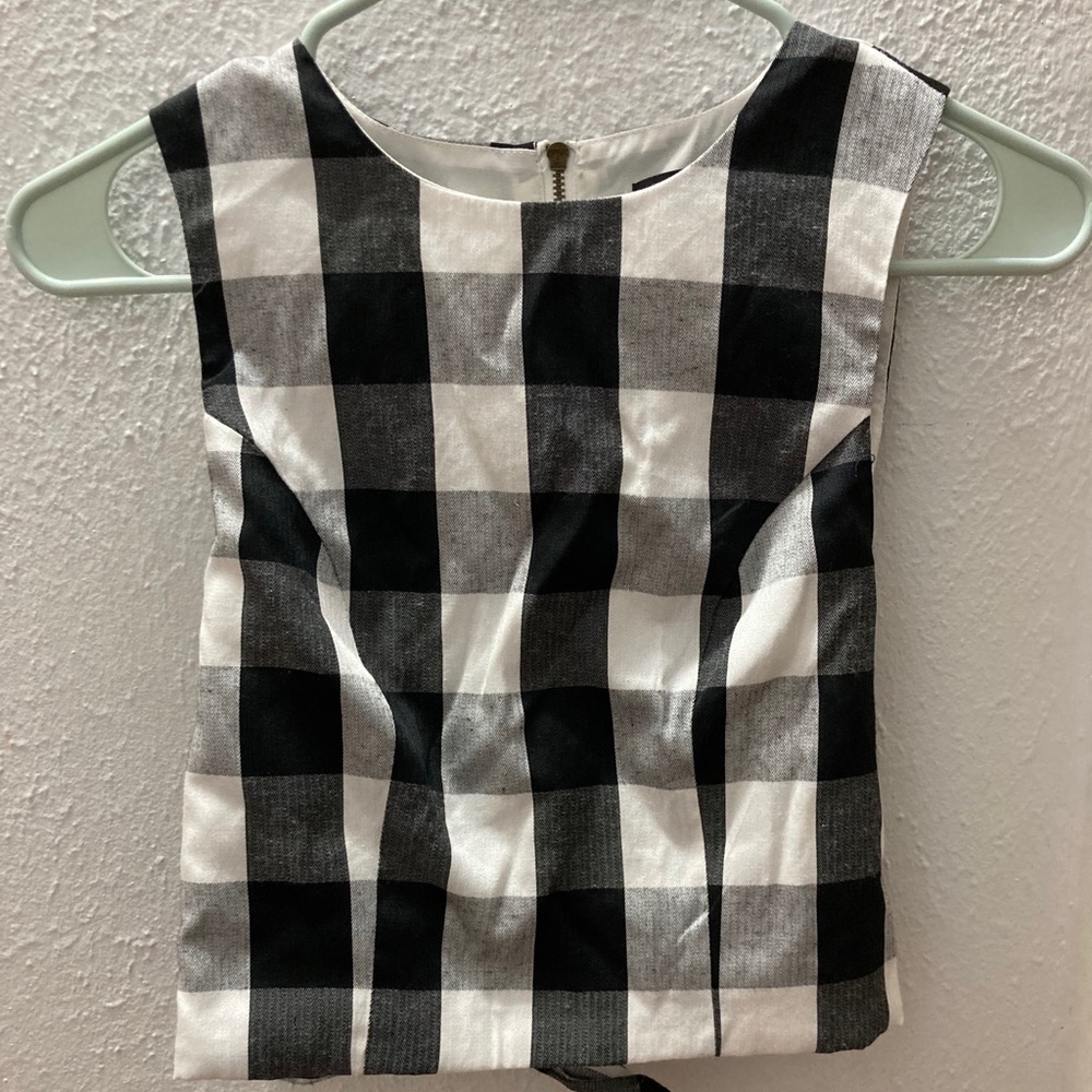 SugarLips gingham crop top with tie back